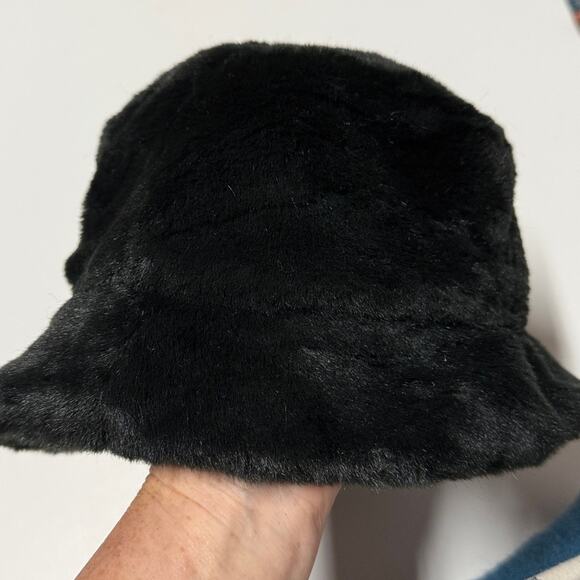 Lola Hats Black Faux Fur Bucket Hat